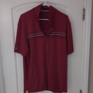 Adidas Men's Polo Shirt in Rich Red